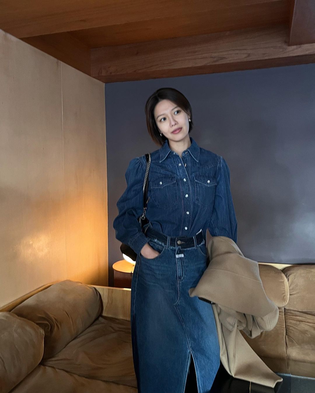 sooyoungchoi váy denim