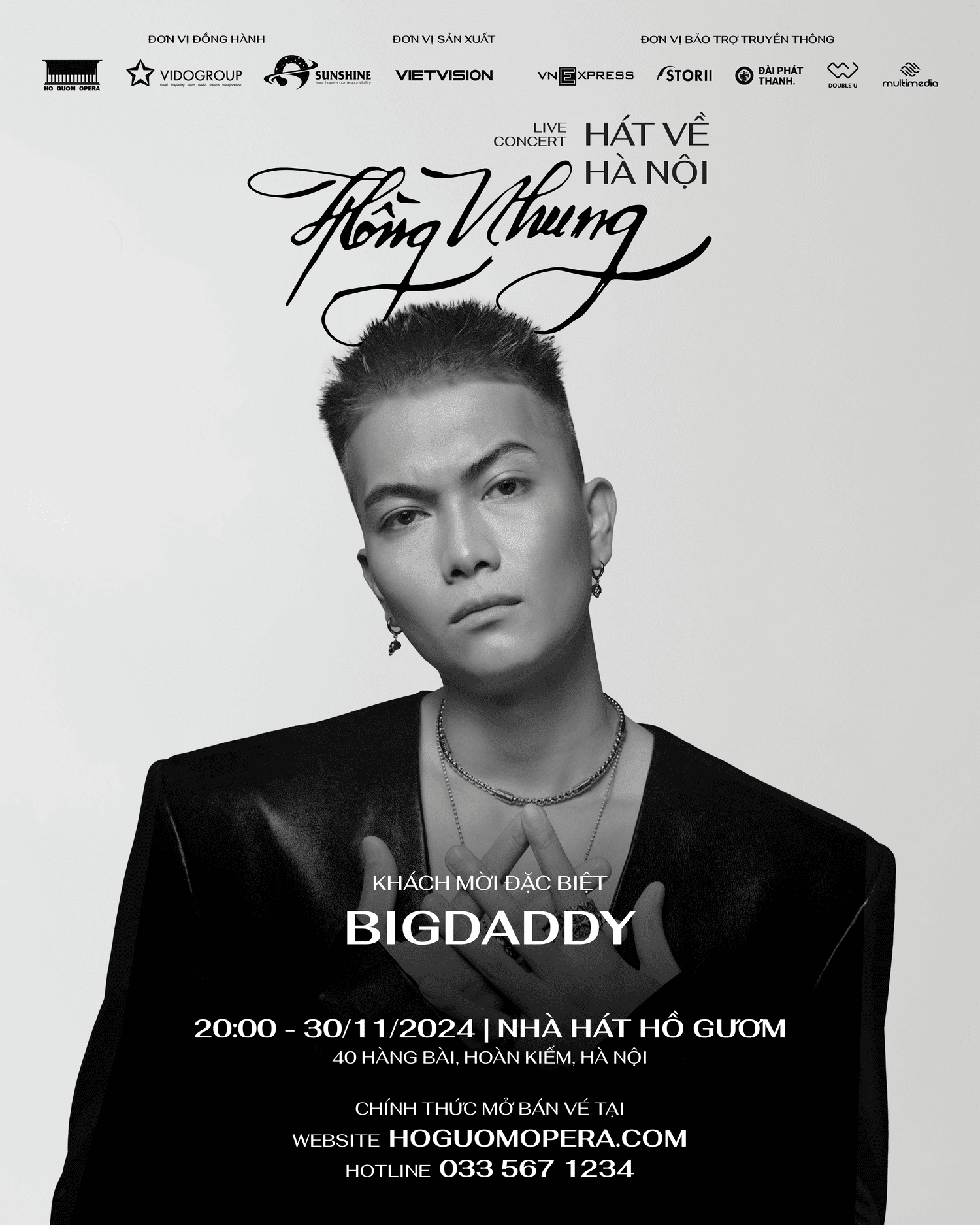 Khách mời Big Daddy trong dự án Hát về Hà Nội