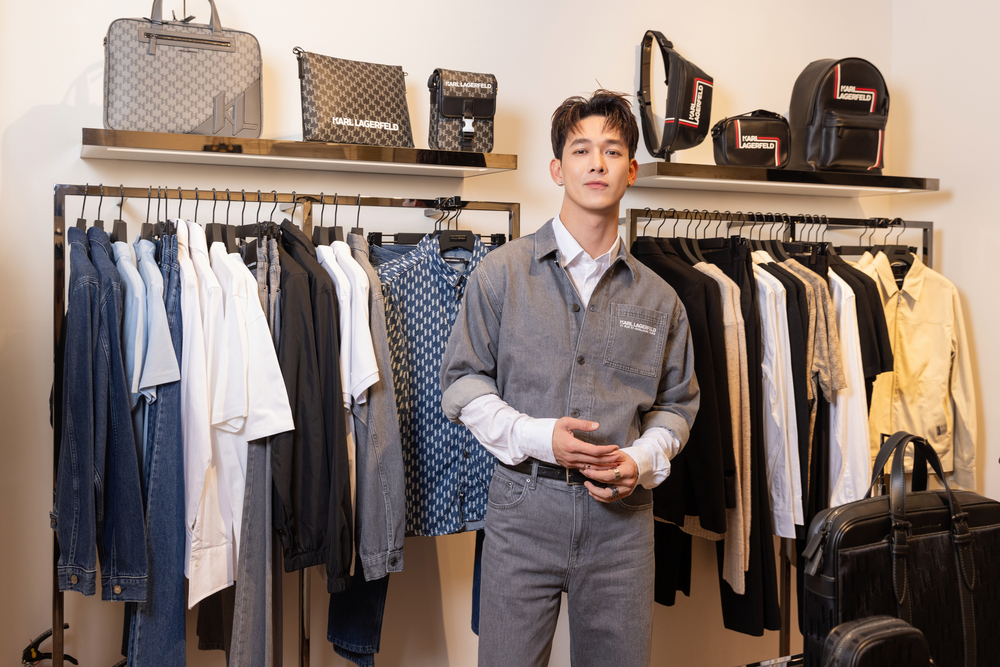 Song Luân tại store Karl Lagerfeld ACFC