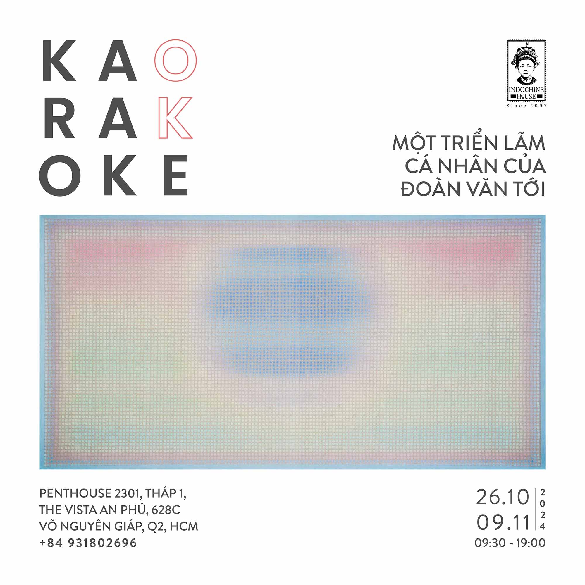 poster triển lãm nghệ thuật karaoke karaoke của nghệ sĩ đoàn văn tới