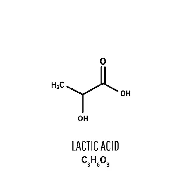 Cấu trúc hóa học của acid lactic