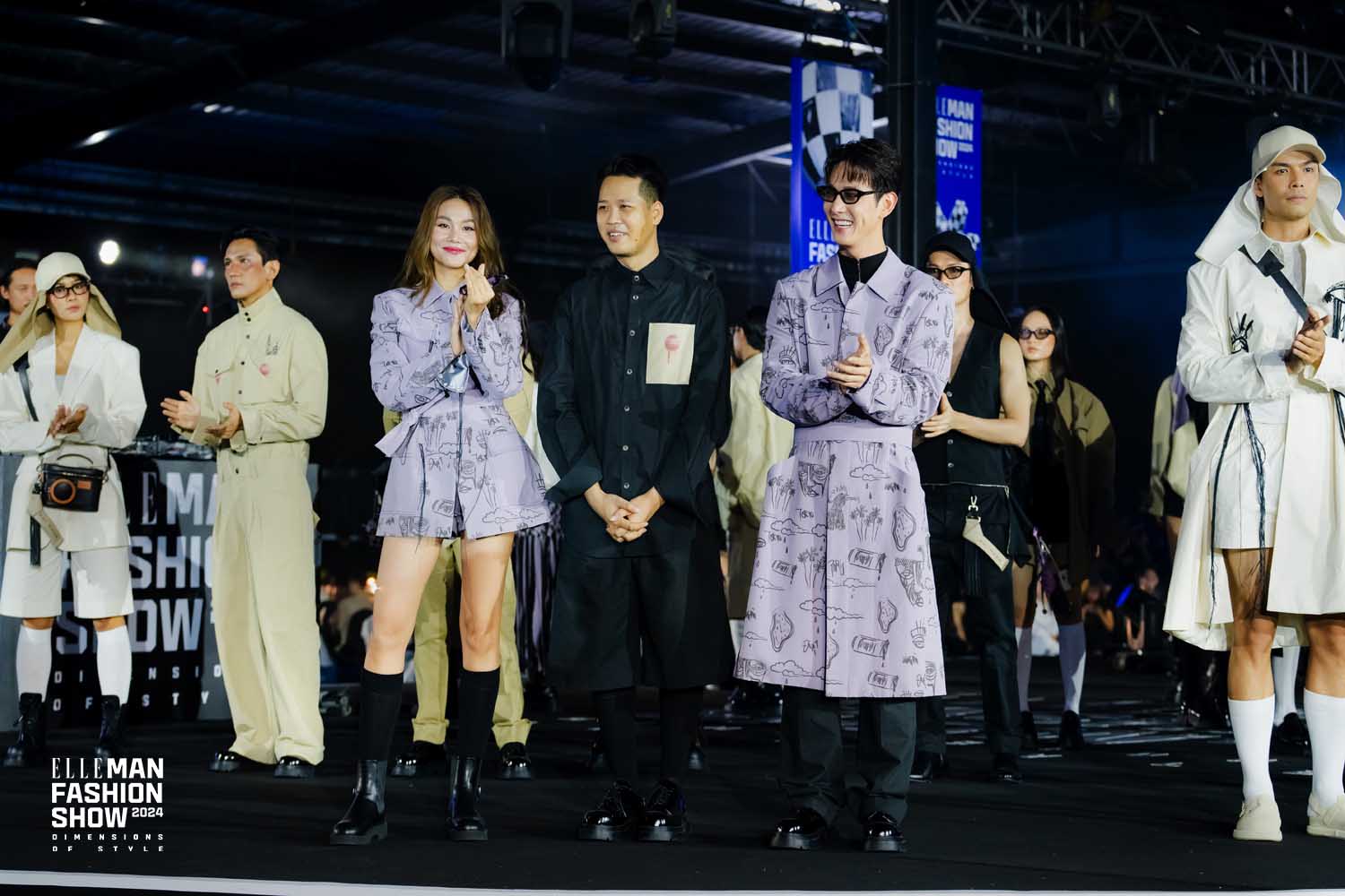 ntk phi phạm, thanh hằng, song luân elleman fashion show 2024 elle